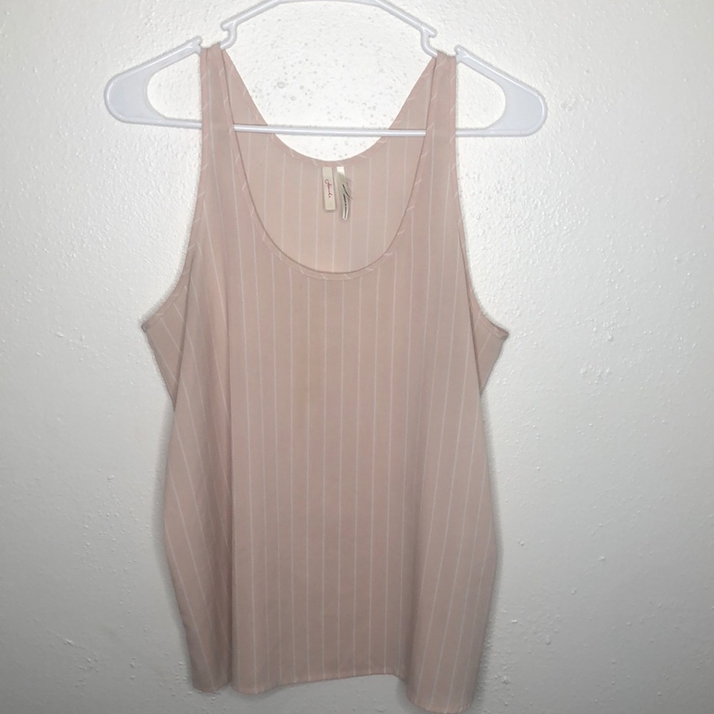 Frenchi pink sheer tank